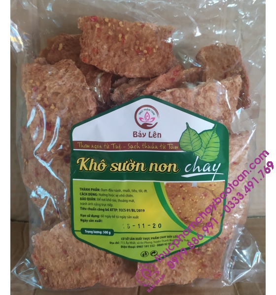 Khô sườn muối ớt 500gm