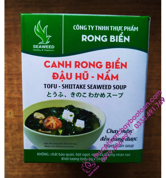Canh rong biển đậu hủ Seaweed - 5gr*10gói