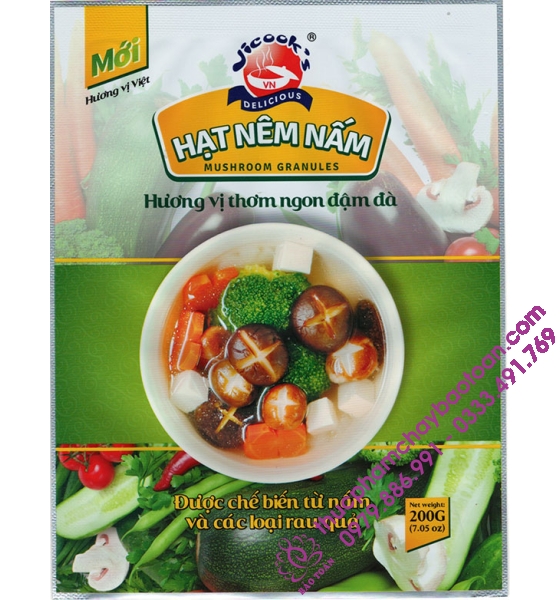 Hạt nêm nấm Vicook's 200gr