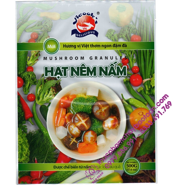 Hạt nêm nấm Vicook's 500gr